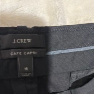 J.Crew Black Cafe Capri Pants